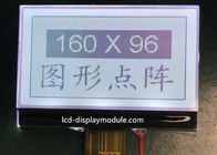 Modulo LCD del DENTE di 6 in punto, 160 x 96 modulo bianco di LCD di iso 14001 LED FSTN