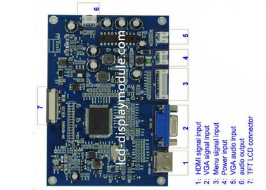 Display a colori HDMI Tft Hdmi 7 Luminosità 250cd/M2 Risoluzione 1024x600